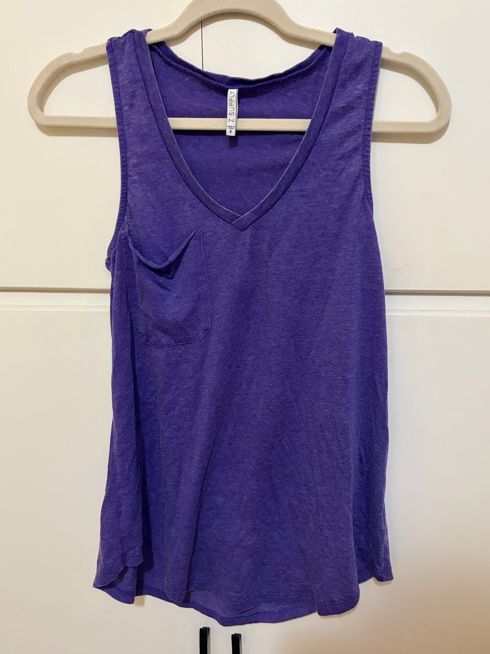 Z Supply Purple V Neck Tank